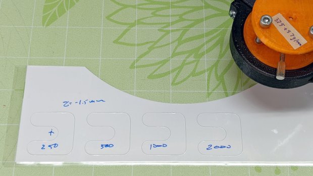 Drag Knife Cal - Speed - 1.5 mm - as cut