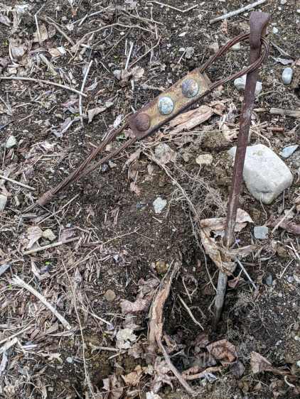 Pole anchor - abandoned in place