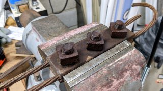 Backyard Utility Pole: Anchor Clamp Hardware