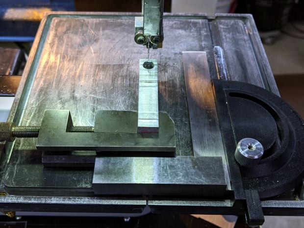 Magnifying Lamp Clamp - sawing clamp halves