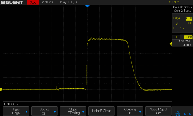 Test C pulse - 47 ohm