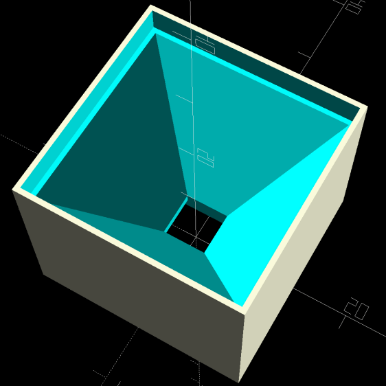 Glass Tile Frame - pyramid cell