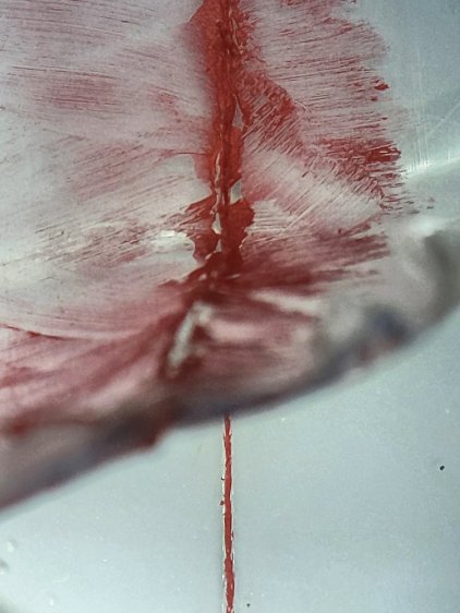 Tek CC - Cursor red lacquer - plain - partial peel