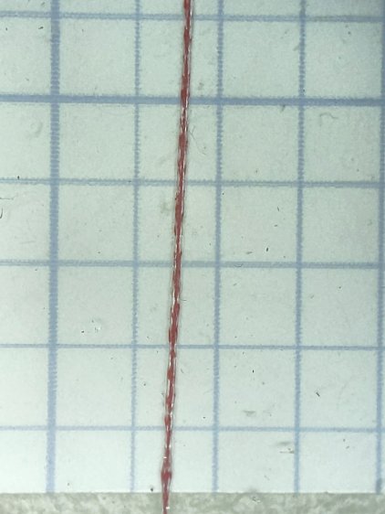 Tek CC - Cursor red lacquer - scraped - peeled