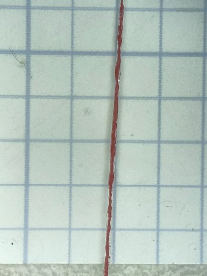 Tek CC - Cursor red lacquer - plain - peeled