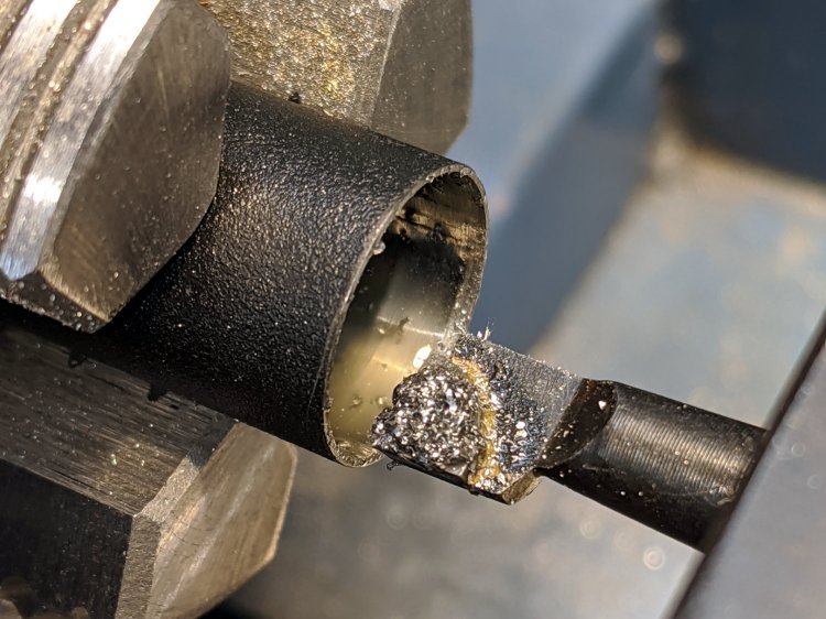 Floor Lamp - tube fitting - cleaning tube bore