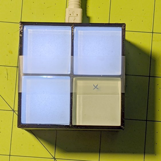 Glass Tile - 2x2 - first WS2812B failure