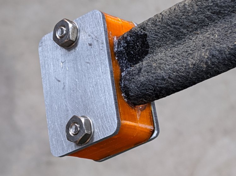 Soaker Hose Plug - installed