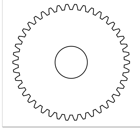 Inkscape Gear Generator result