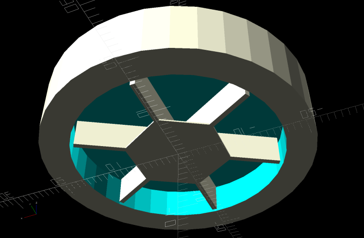 Lift Chair Feet - solid model - support view