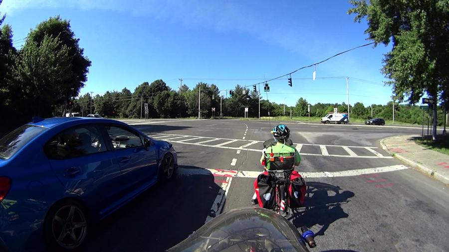 Burnett Blvd at Rt 55 - Green signal - 2020-06-16