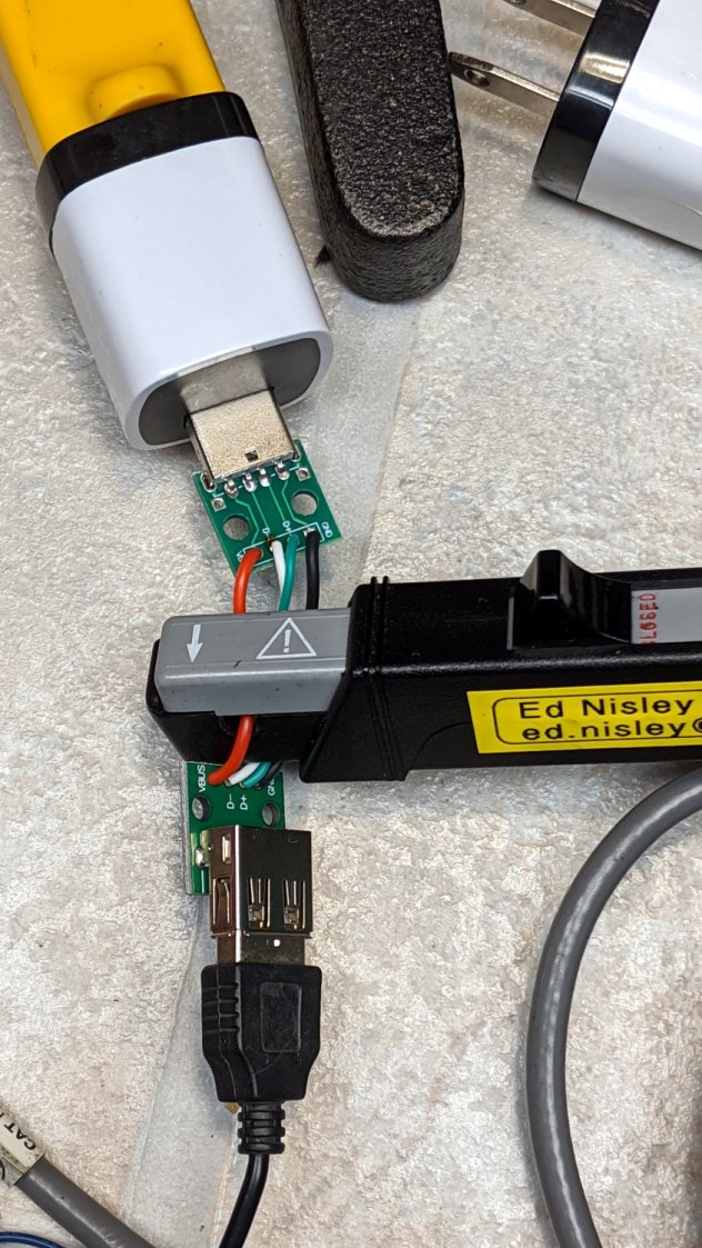 USB Current-Probe Extender - in action