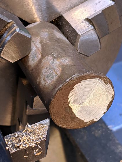 MT3 drawbar - battered bronze rod