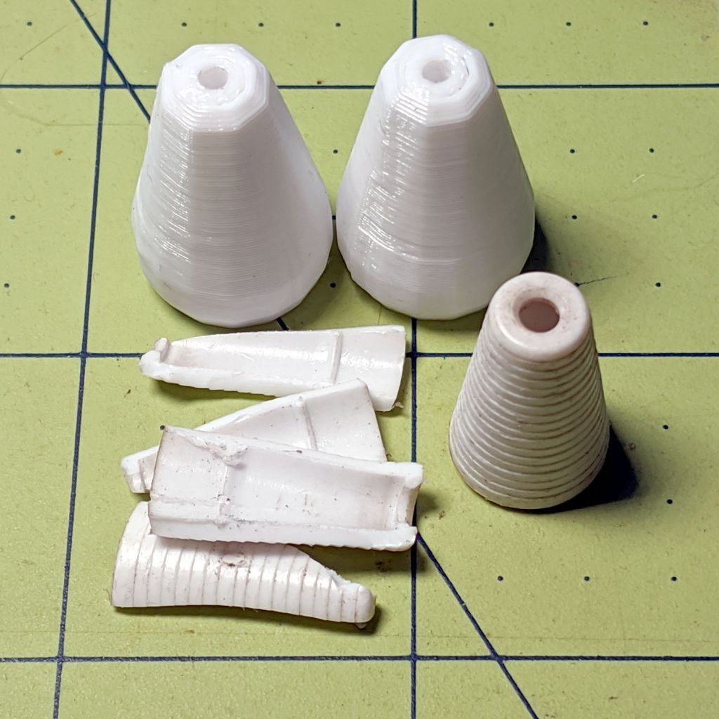 Miniblind Cord Caps: White&nbsp;PETG