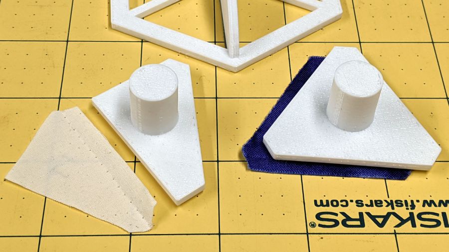 Quilting Hex Template - half-triangle