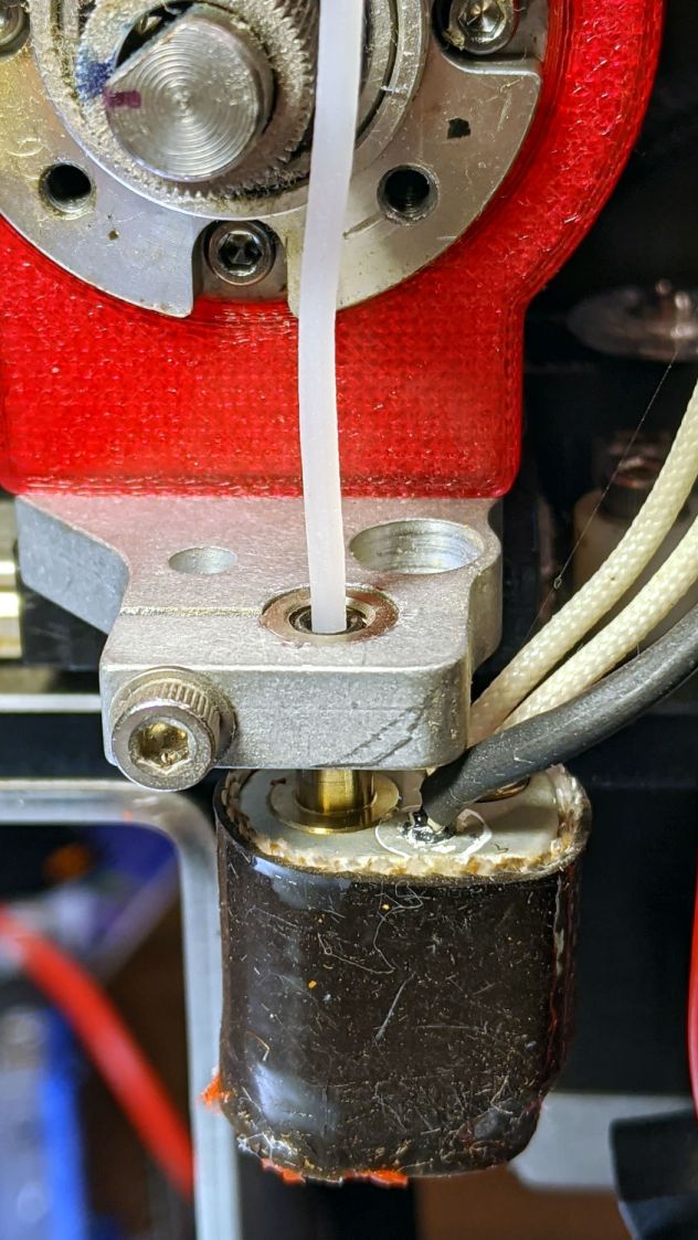 Extruder Clog - cleaner pull