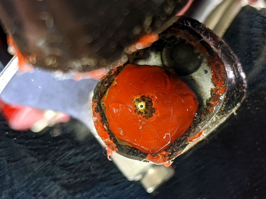 Extruder Clog - nozzle view