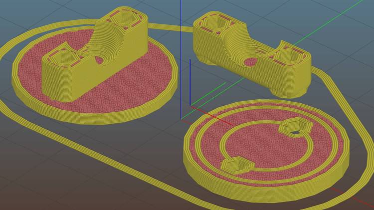 Helmet Mirror Ball Mount - Slic3r