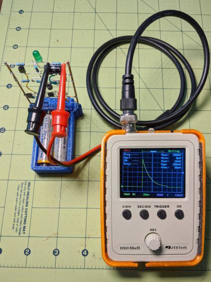 LM3909 - DSO150 test setup