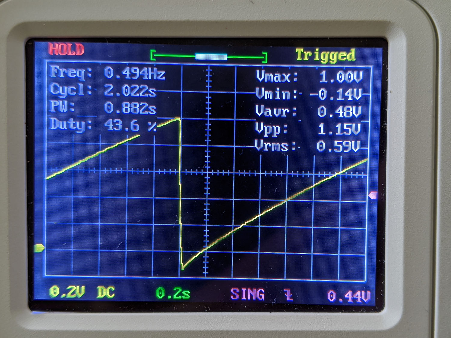 Led Waveform Discrete LM3909: Blue LED Waveforms – The Smell of Molten Projects in ...