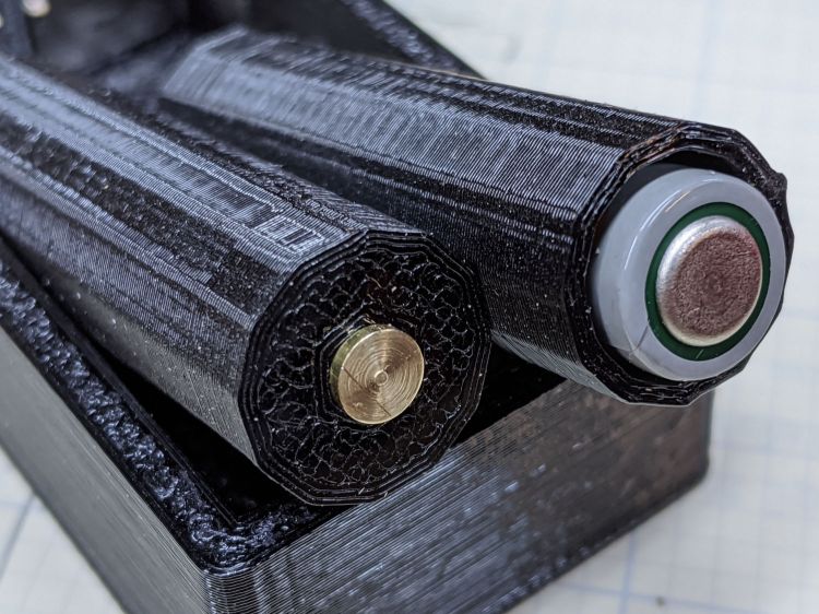 AAA-to-AA Alkaline Adapters - end view