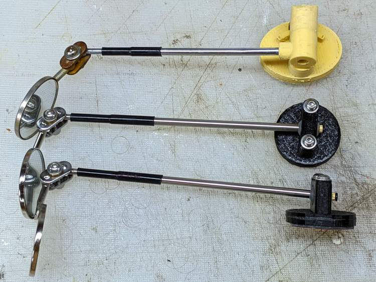 Helmet Mirror Ball Mount - new vs old