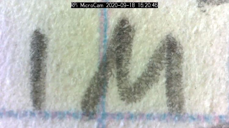 Microscope objective illuminator - RPi V1 camera image - auto-level adjust