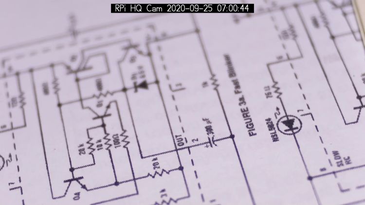 RPi HQ Camera - aperture demo - f 1.4