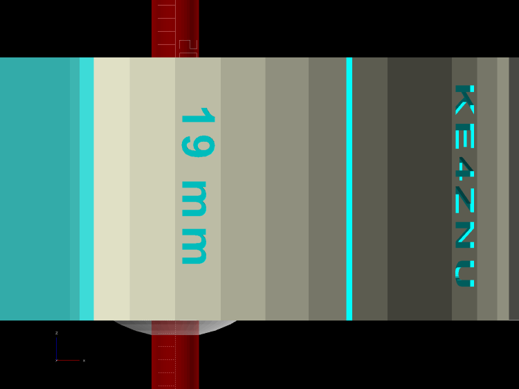 Lathe Ball Fixture - 19 mm - Show - front orthogonal
