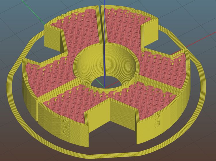 Lathe Ball Fixture - 19 mm - Slic3r - equator