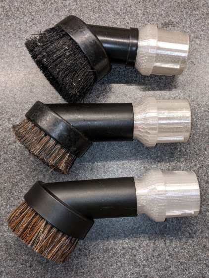 Vacuum cleaner dust brush assortment - with adapters