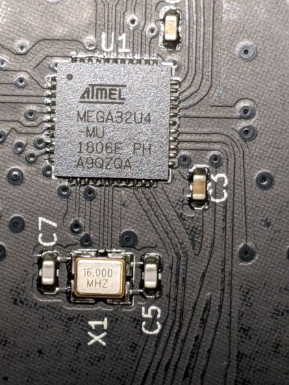 Atreus keyboard - 32U4 - detail