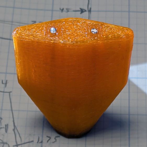 Snowthrower throttle knob - reinforcing wires