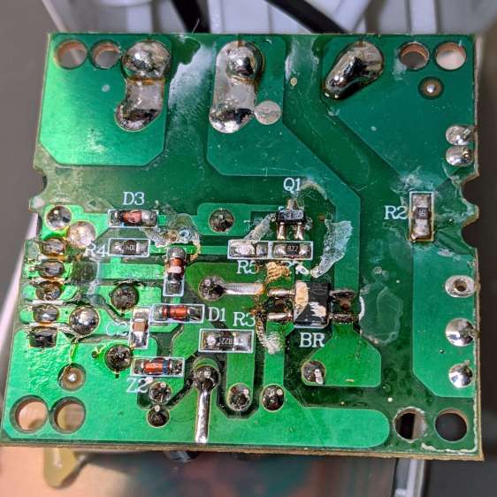 Enover outlet timer - power board - solder side