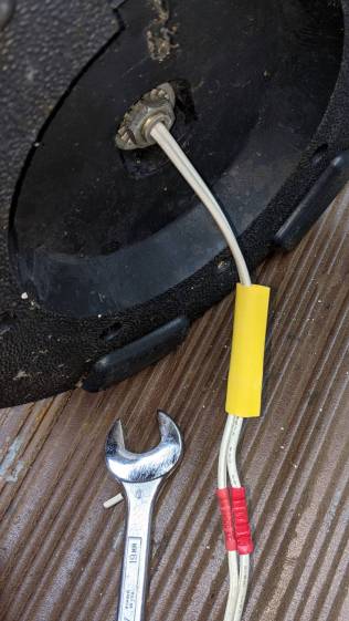 Floor lamp - cord splice