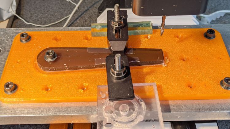 Tek CC Cursor Fixture - outline both clamp