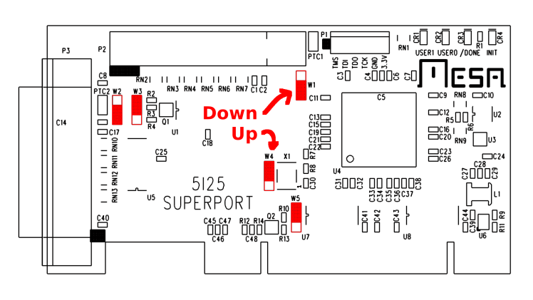 Mesa 5i25 - jumper locations