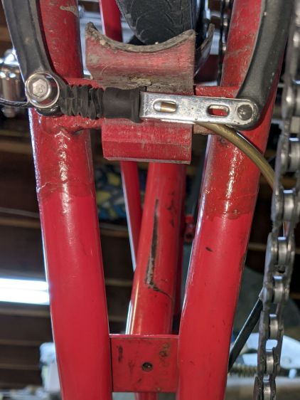 V-brake - larger noodle - installed