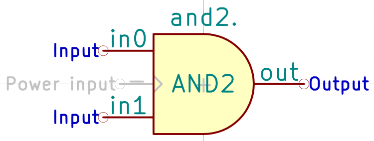 Kicad symbol - AND2