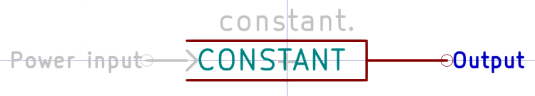 Kicad symbol - CONSTANT