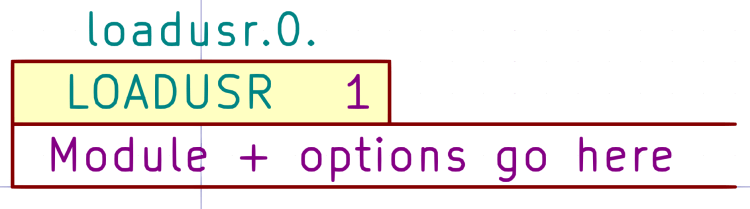 Kicad symbol - LOADUSR