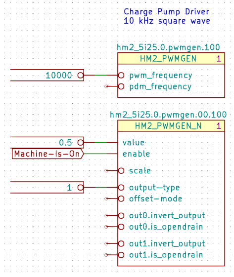 PWM Charge Pump driver - schematic