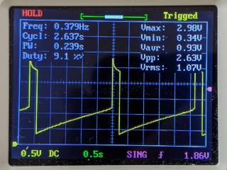 Discrete LM3909 Blue LED: Off at 1.0&nbsp;V