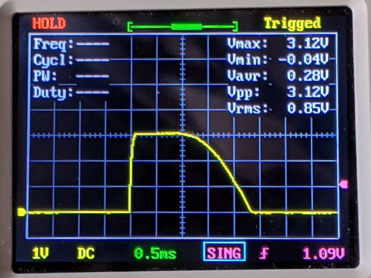 Schauer battery charger - float A pulse - 1 A-div