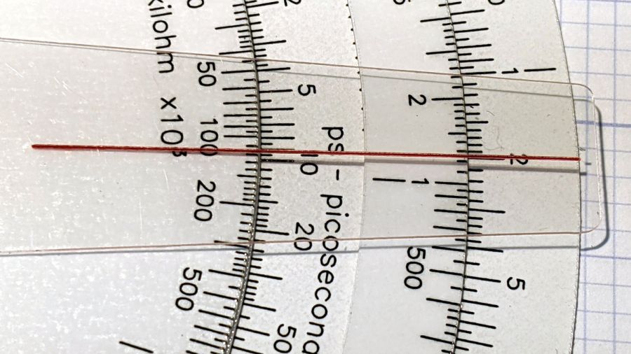 Tek CC cursor hairline - V tool red fill