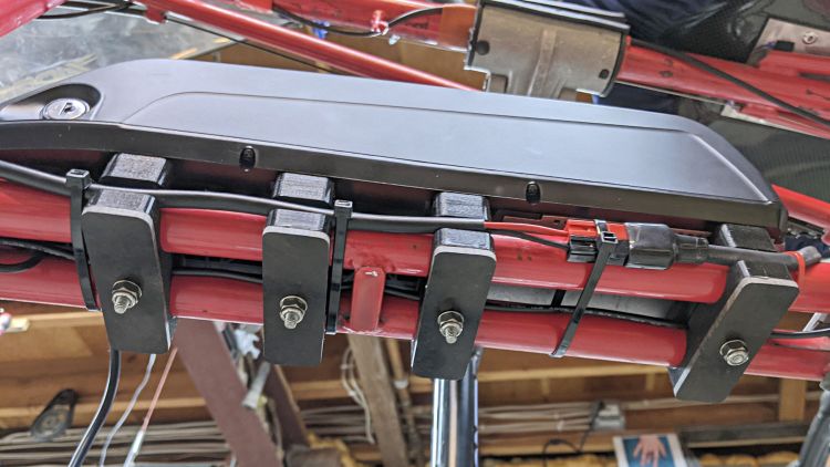 Tour Easy Bafang battery mount - bottom view