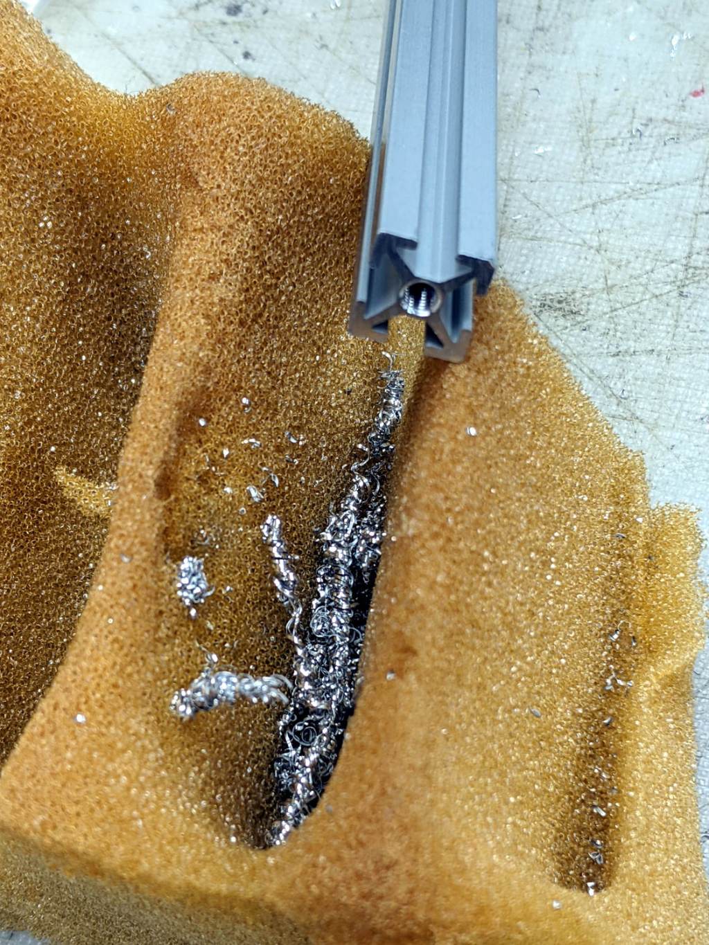 MakerBeam Swarf Cleanout
