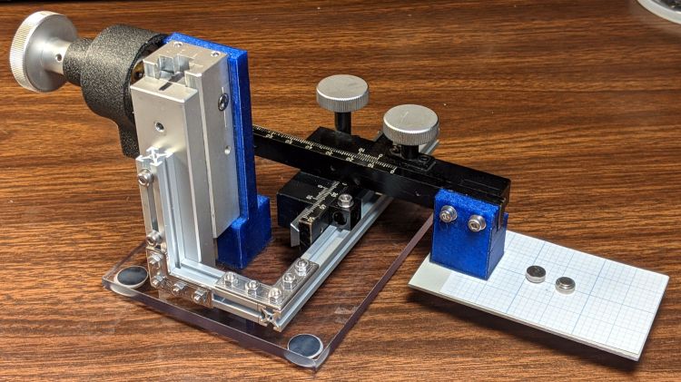 Microscope Stage Positioner - Makerbeam overview
