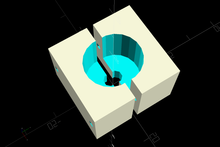 Sensor Nut mold - solid model