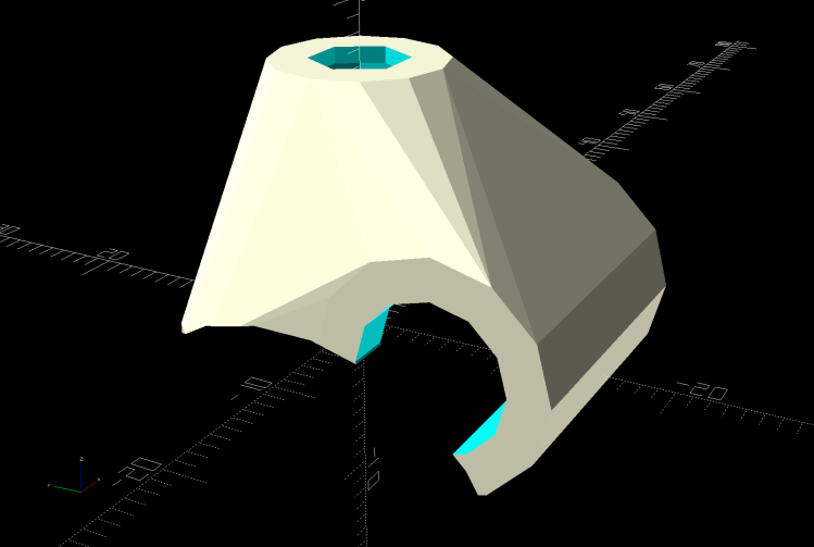 Terry - Bafang shift cap - solid model